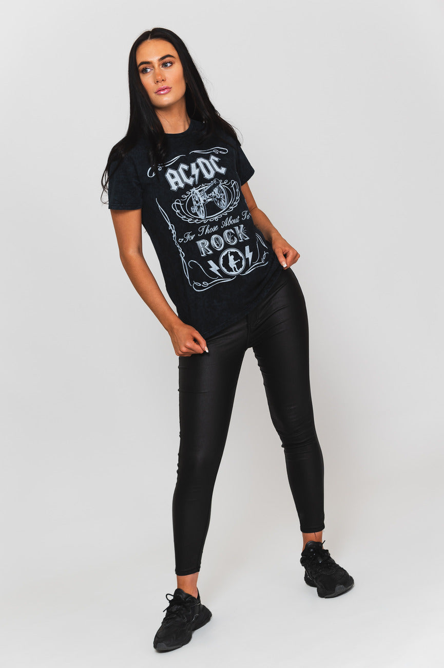 AC/DC Cannon Swing Dip Dye T Shirt product image 5