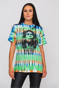 Bob Marley Smoke Gradient Dip Dye T Shirt product image 1
