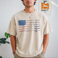 Name American Flag Vintage Washed T-Shirt product image 1