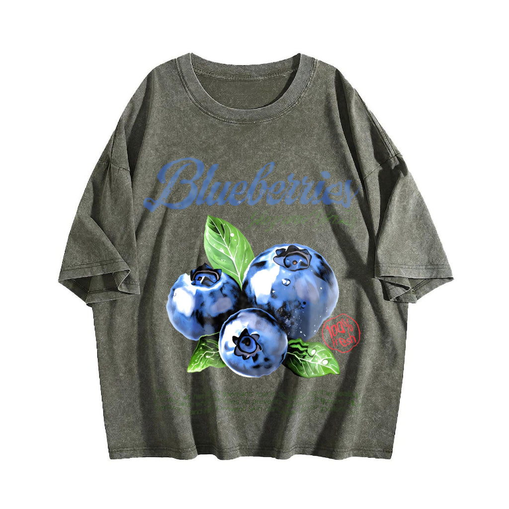 Blueberries Commercial Vintage Washed T-Shirt product image 4