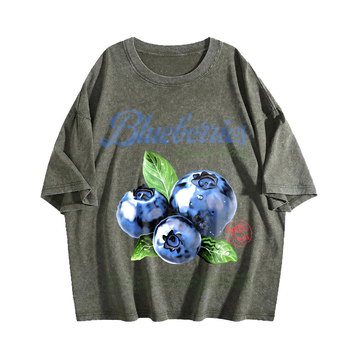 Blueberries Commercial Vintage Washed T-Shirt product image 4