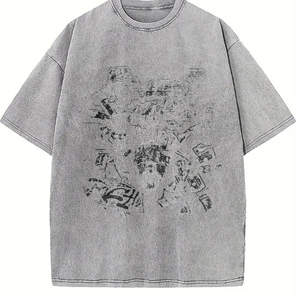 Rich Graffiti Blindfolded Black Vintage Washed T-Shirt product image 5