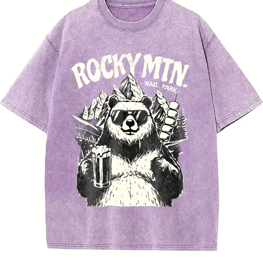 Rocky Mountains National Park Bear Beer Vintage Washed product image 6