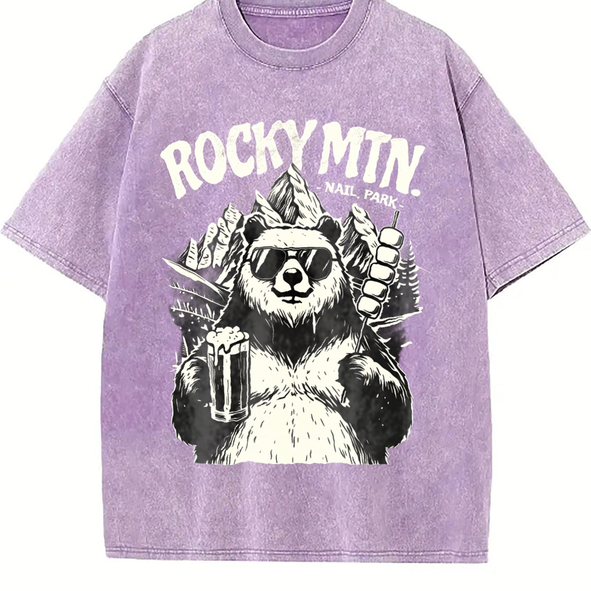 Rocky Mountains National Park Bear Beer Vintage Washed product image 6