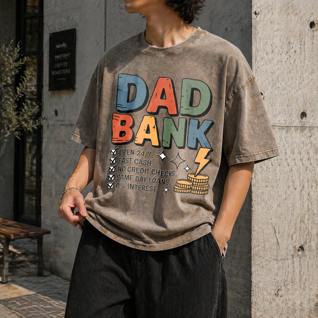 Funny Dad Vintage Washed T-Shirt product image 3