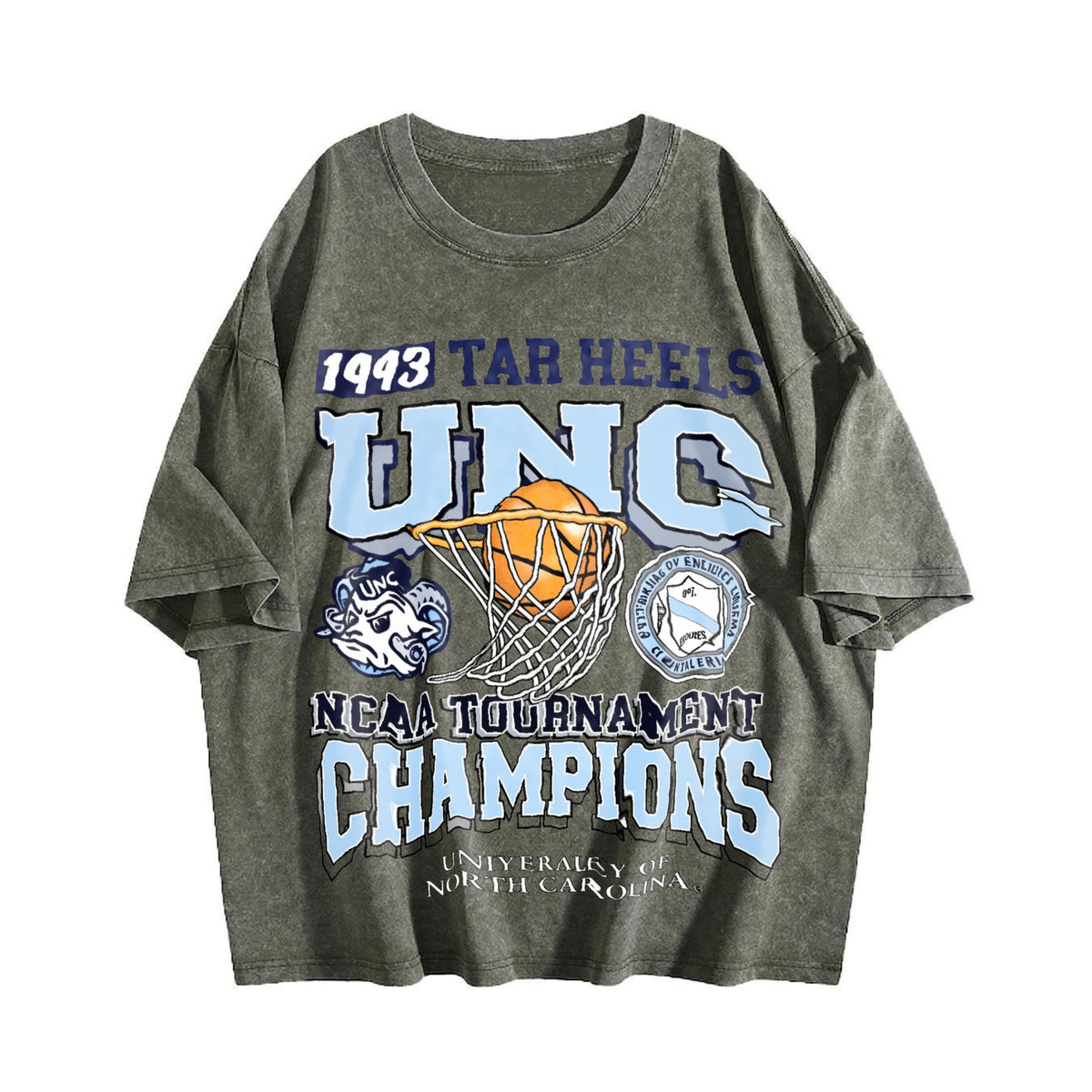 Unc Tar Heels 1993 Basketball Champions White Vintage product image 4