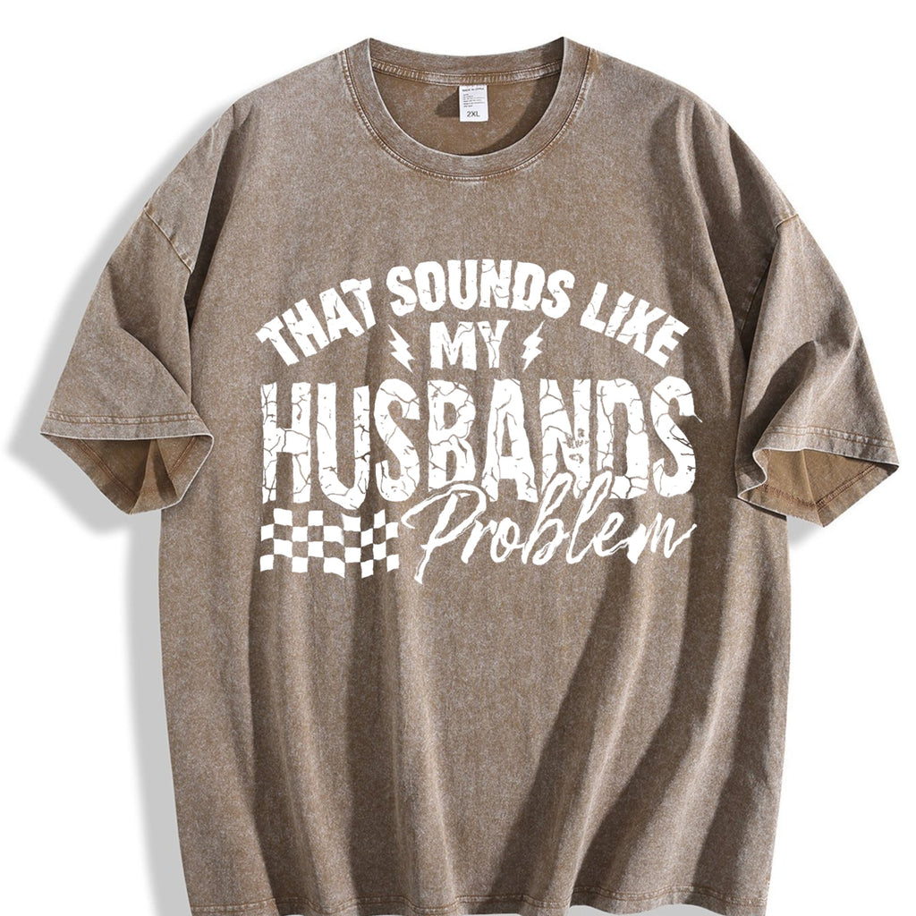 Humorous Family Issues Fun Vintage Washed T-Shirt product image 3