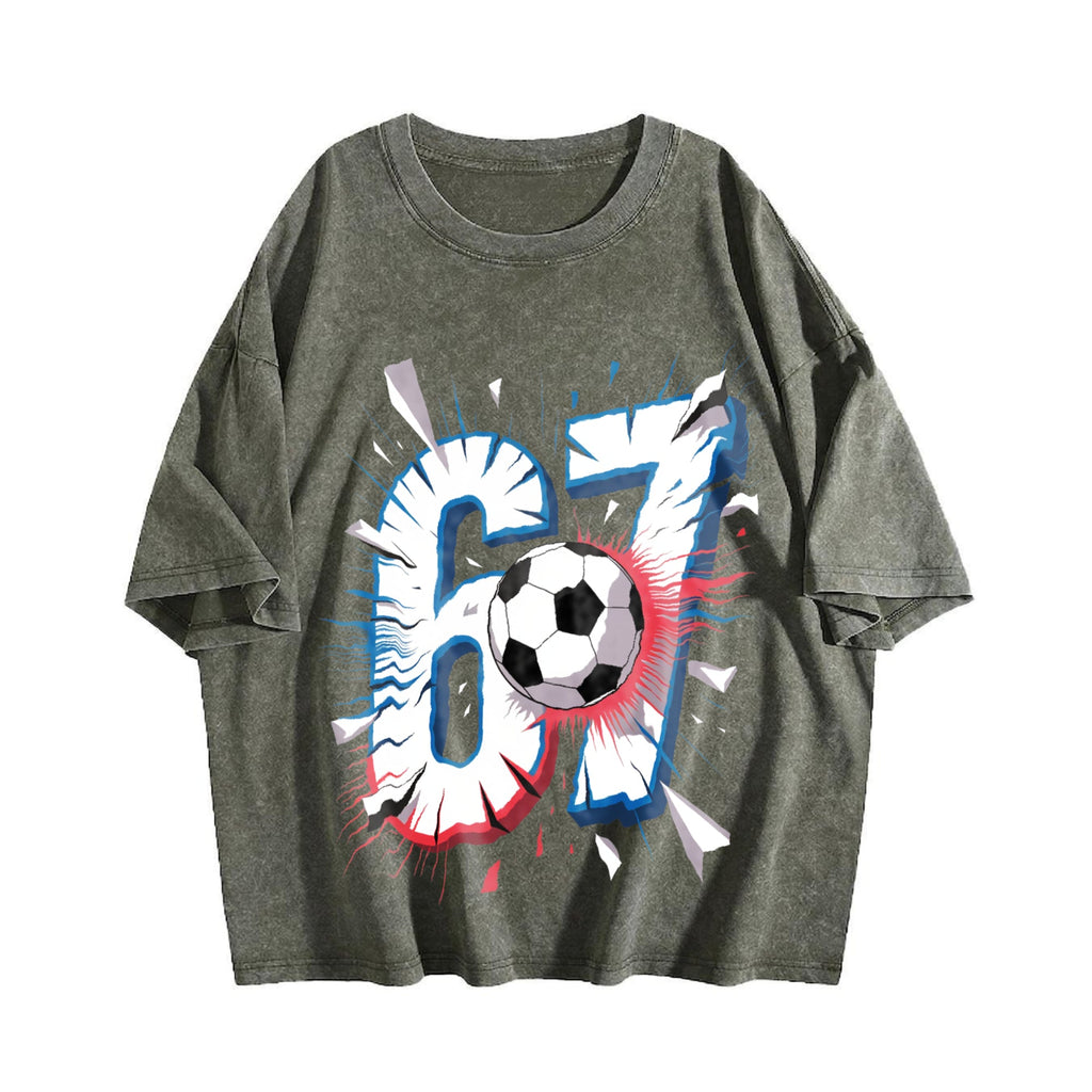 Global Soccer Fan Vintage Washed T-Shirt product image 4