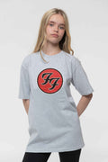 Foo Fighters Kids FF Band Logo Heather T Shirt product image 1