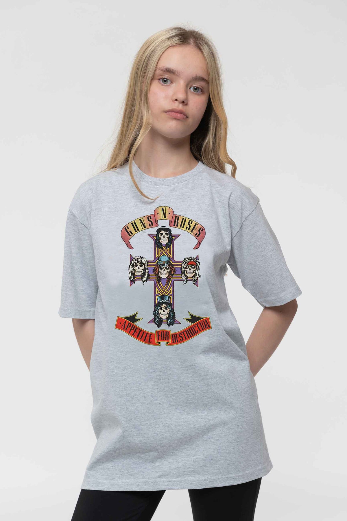 Guns N' Roses Kids Appetite for Destruction Grey T Shirt product image 1