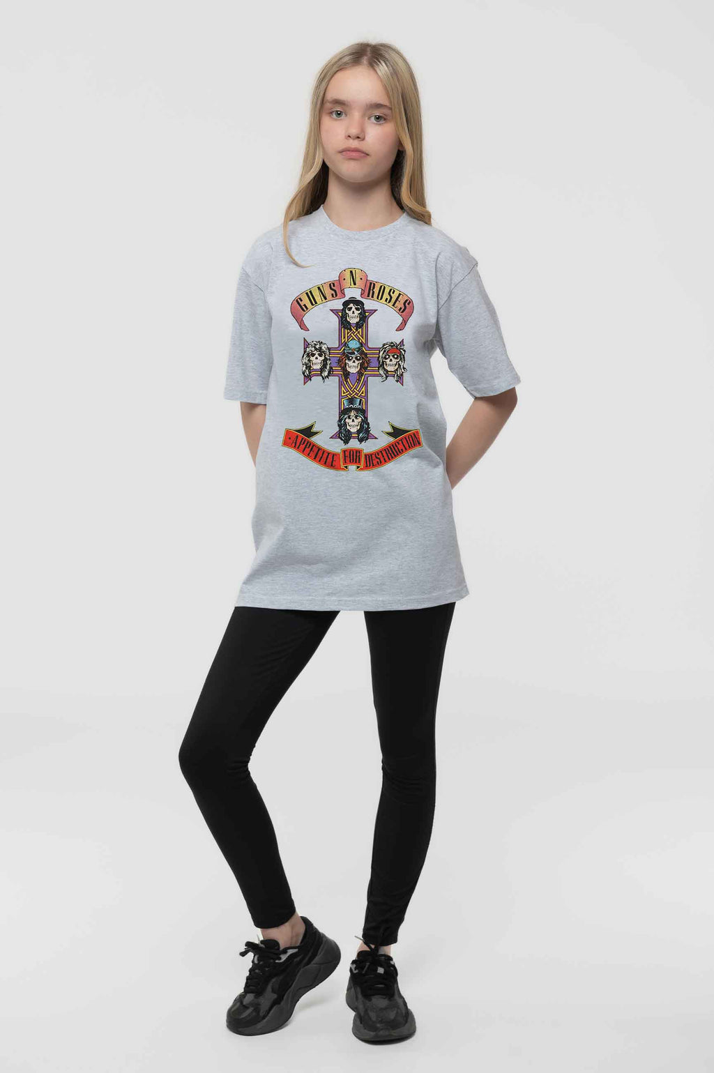 Guns N' Roses Kids Appetite for Destruction Grey T Shirt product image 2