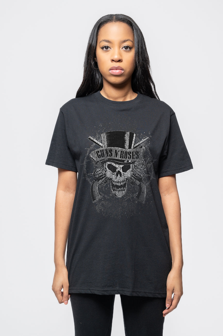 Guns N' Roses Faded Skull T Shirt product image 1