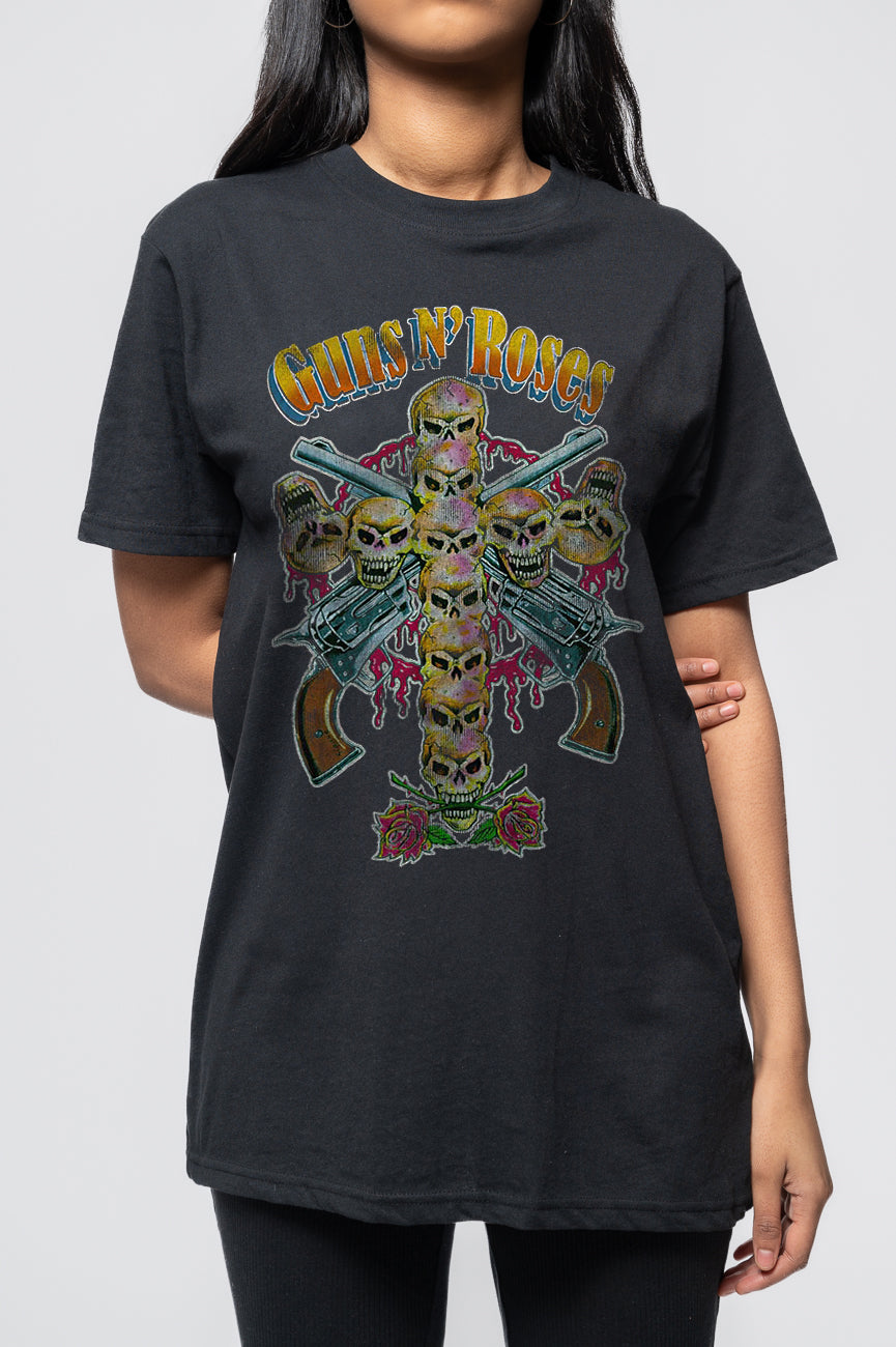 Guns N' Roses Vintage Skull T Shirt product image 3