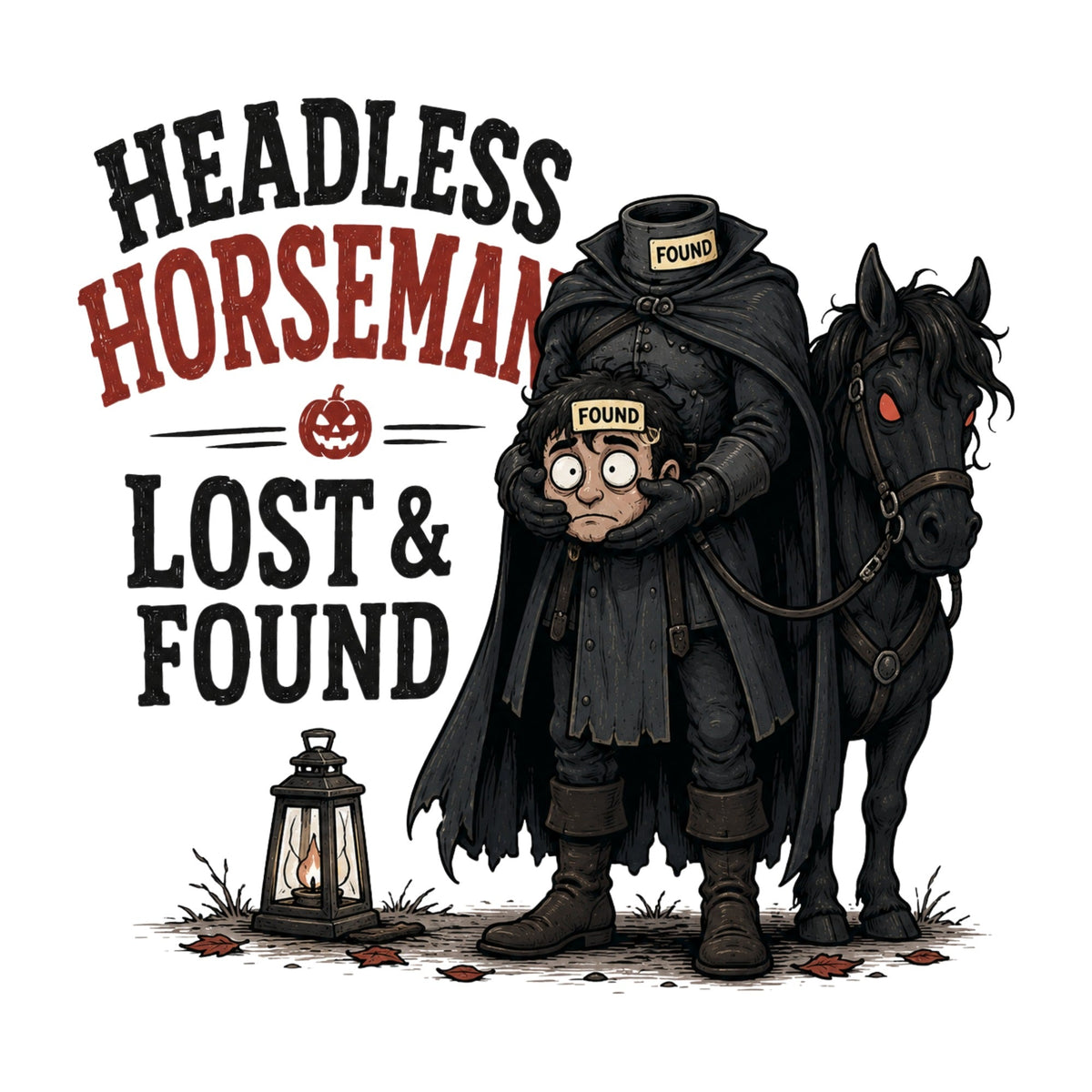 Headless Horseman Lost and Found Halloween Humor product image 3