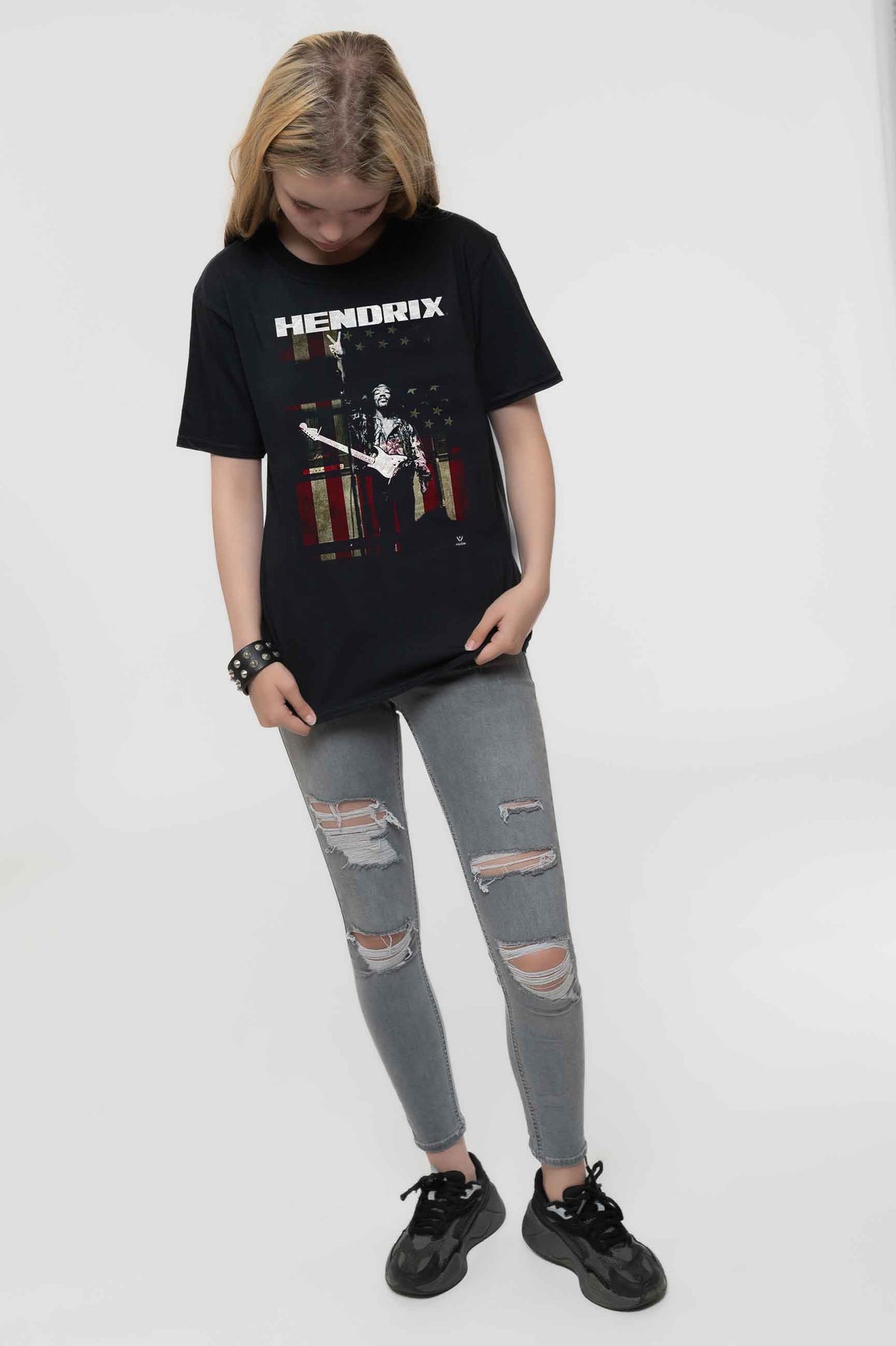 Jimi Hendrix Kids Peace Flag T Shirt product image 4