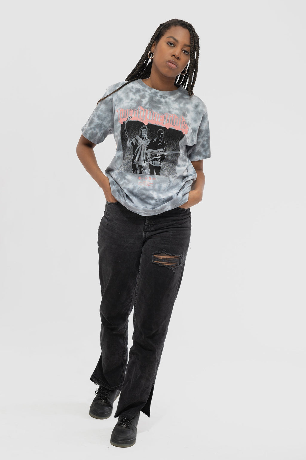 Twenty One Pilots Torch Bearers Dip Dye Wash T Shirt product image 5
