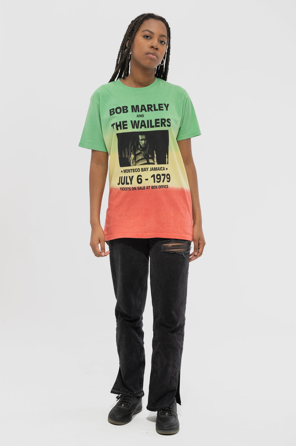 Bob Marley Montego Bay Dip Dye Green T Shirt product image 2