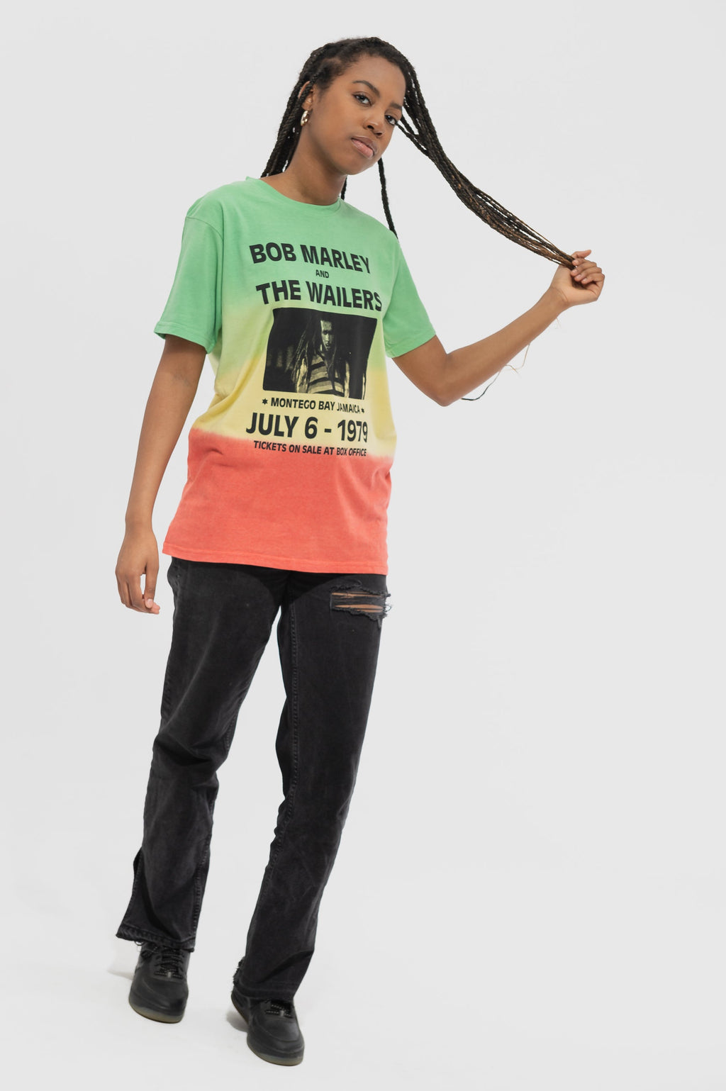 Bob Marley Montego Bay Dip Dye Green T Shirt product image 4