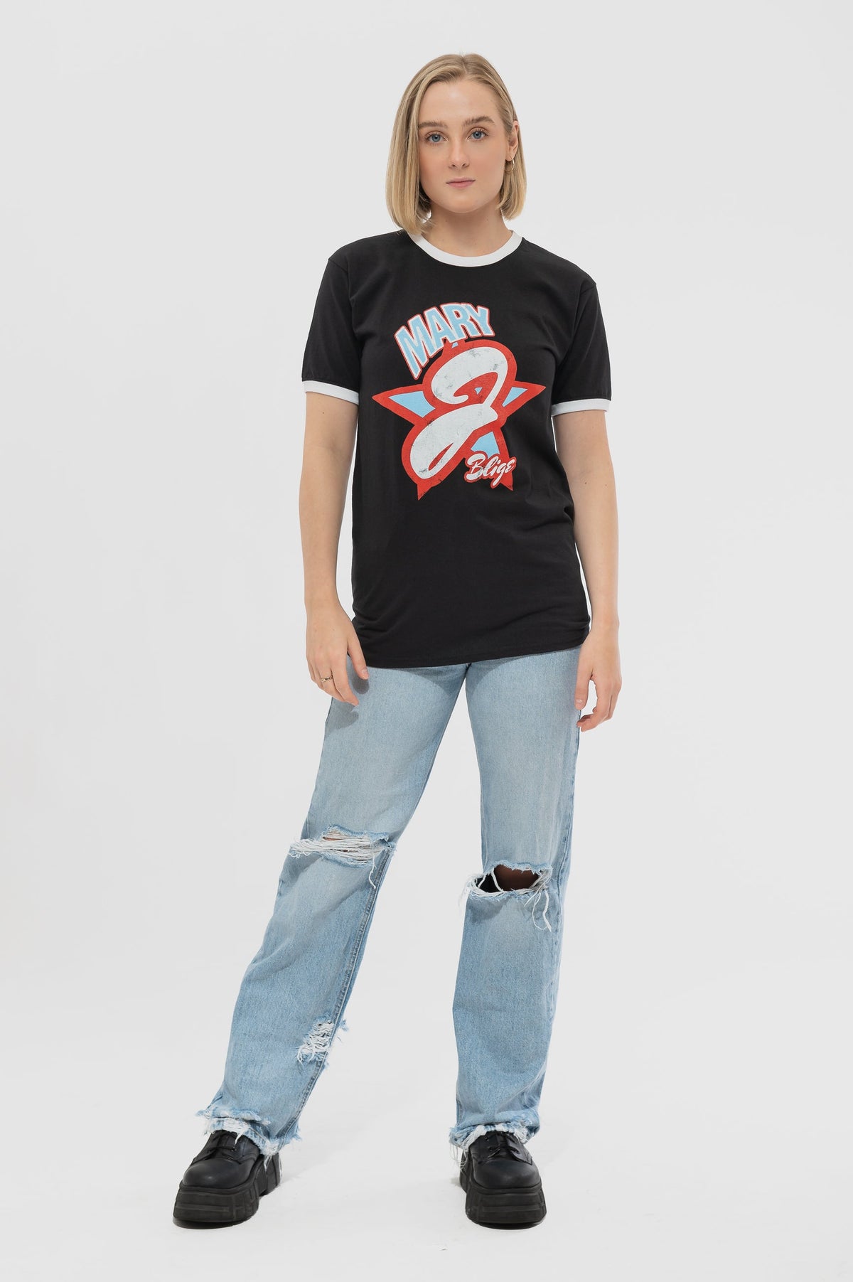 Mary J Blige Americana Ringer T Shirt product image 2