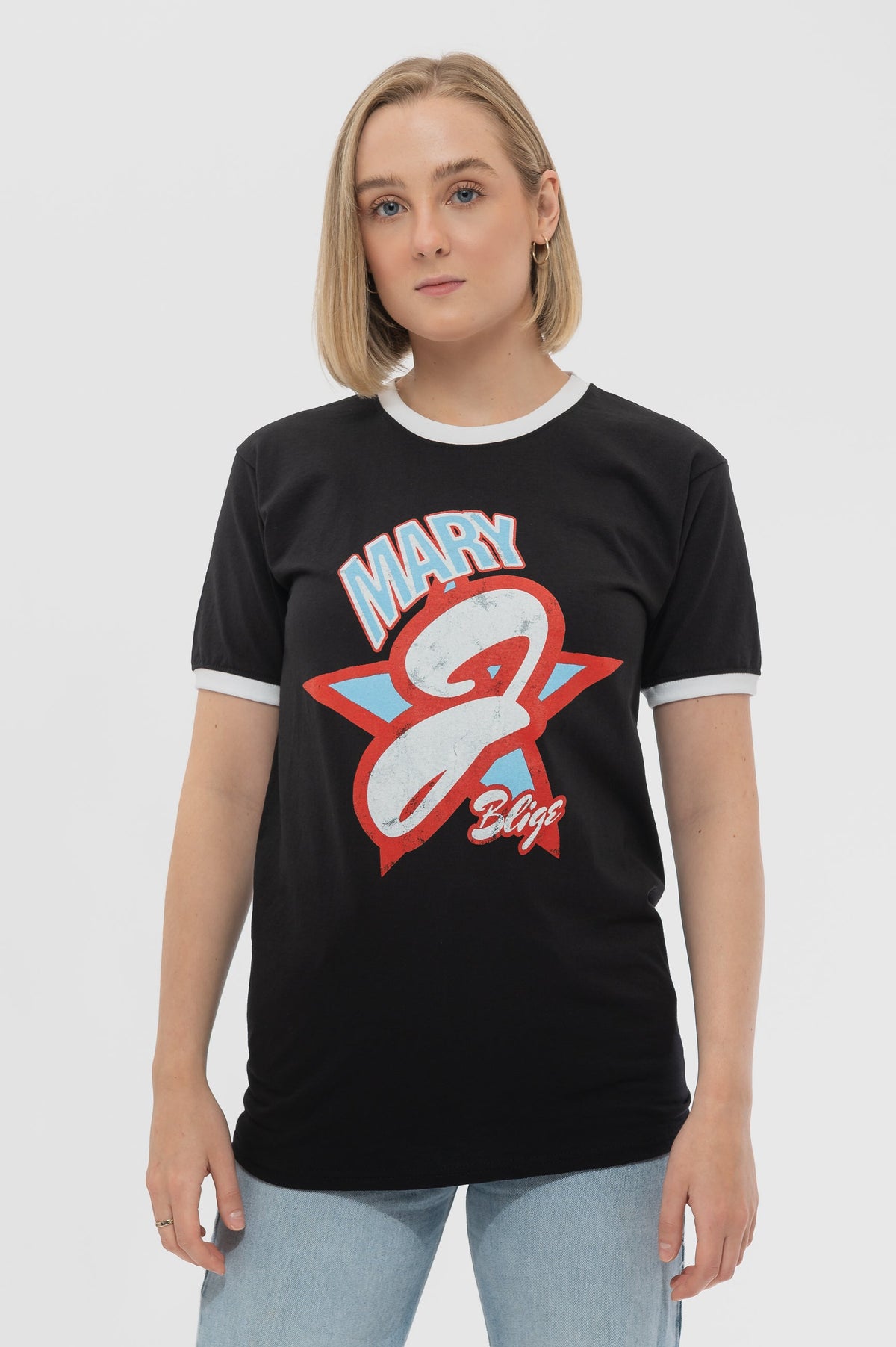 Mary J Blige Americana Ringer T Shirt product image 1