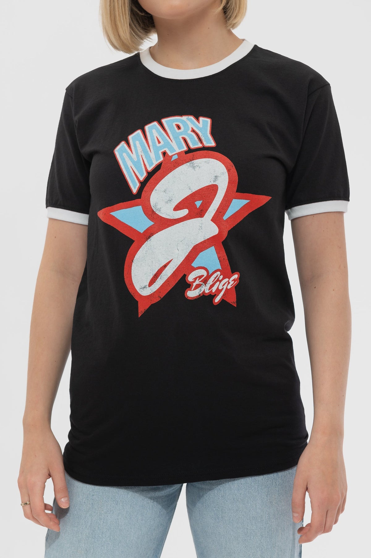 Mary J Blige Americana Ringer T Shirt product image 3