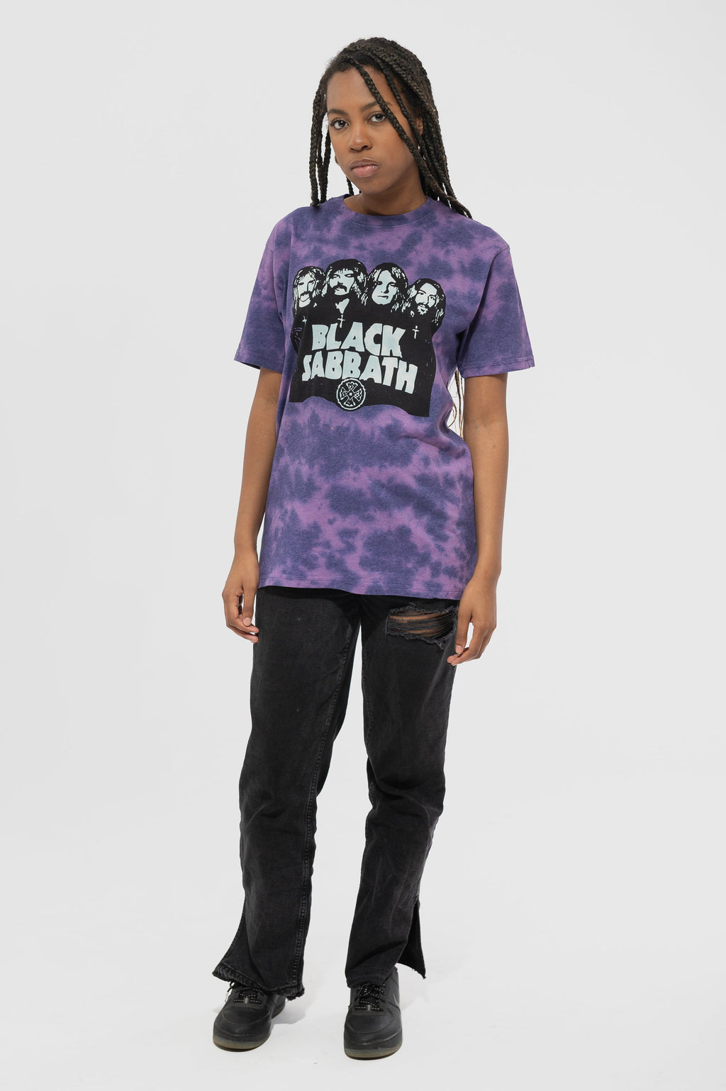 Black Sabbath Band Logo Dye Wash T Shirt product image 2
