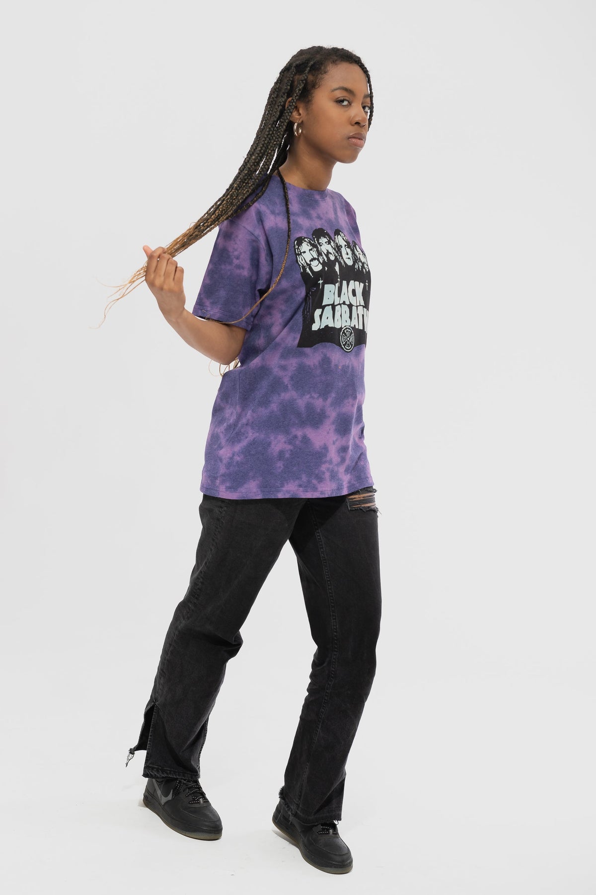 Black Sabbath Band Logo Dye Wash T Shirt product image 5