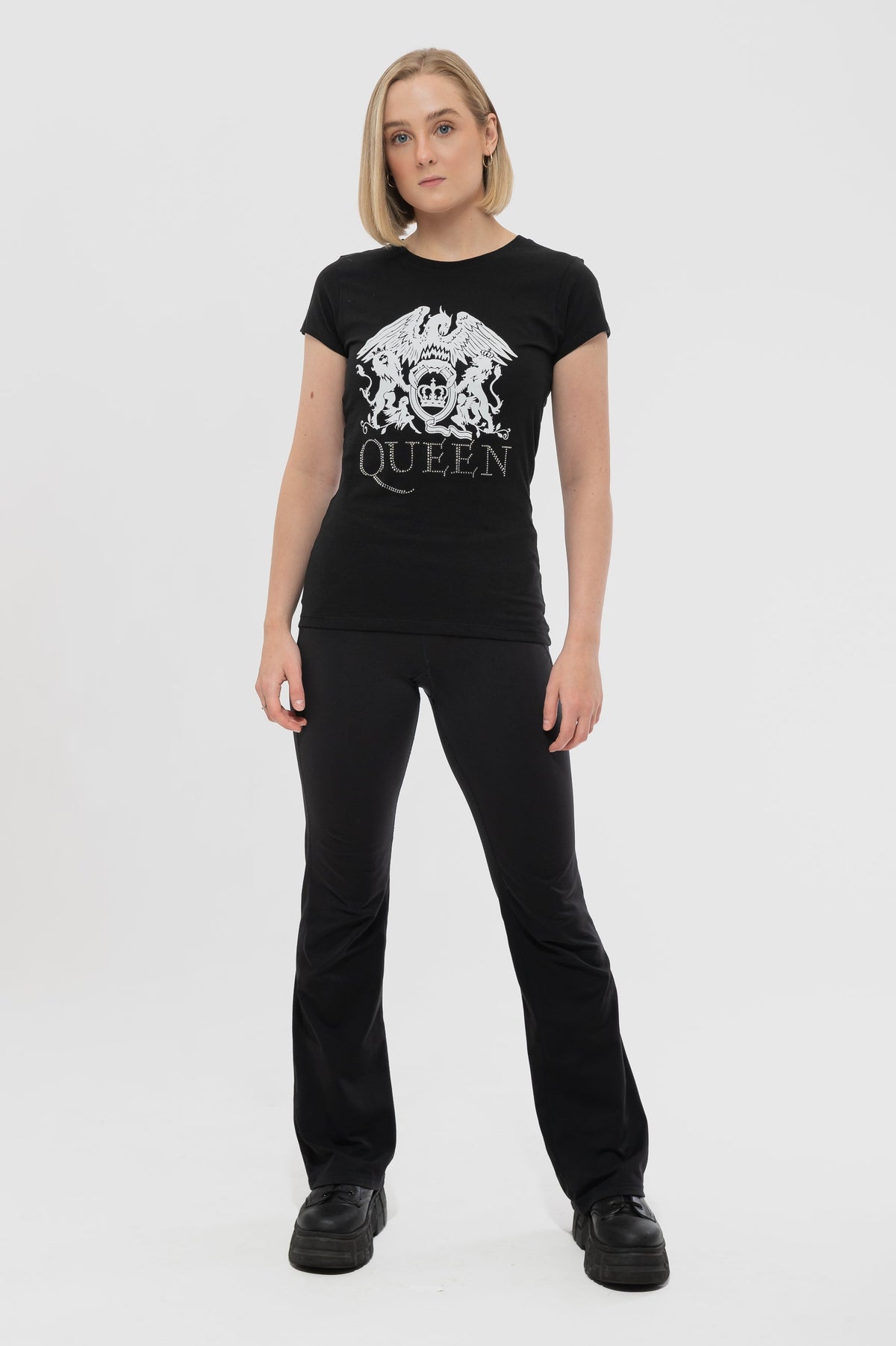 Queen Diamante Crest Skinny T Shirt product image 2