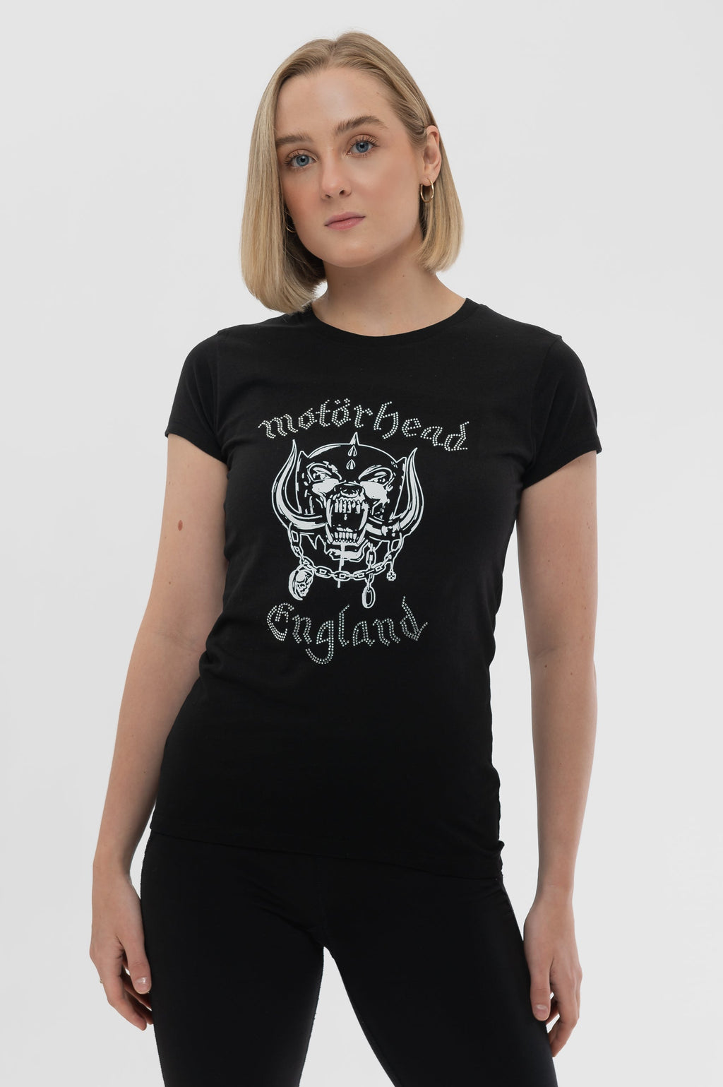 Motorhead England Diamante Skinny T Shirt product image 1