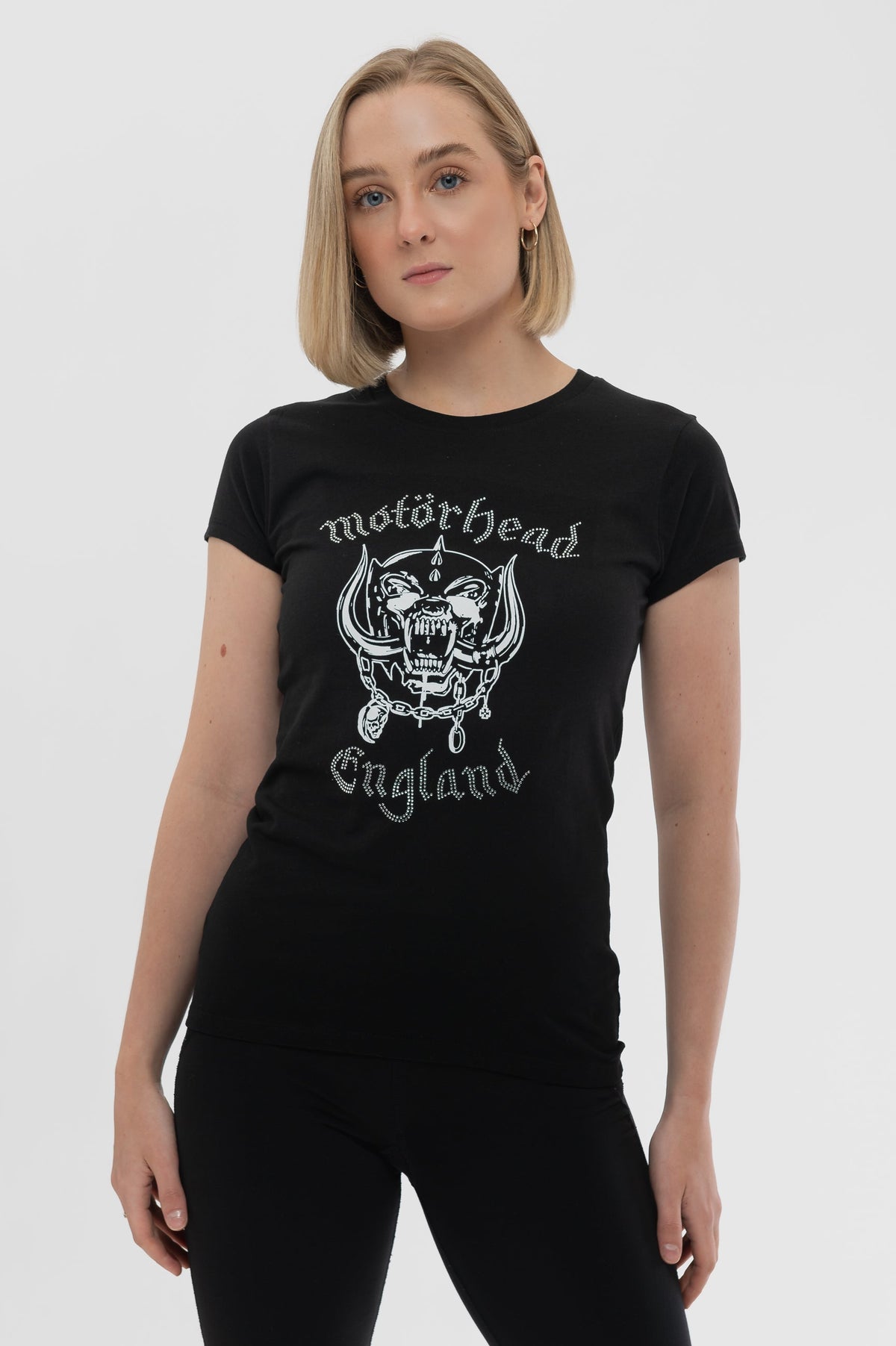 Motorhead England Diamante Skinny T Shirt product image 1