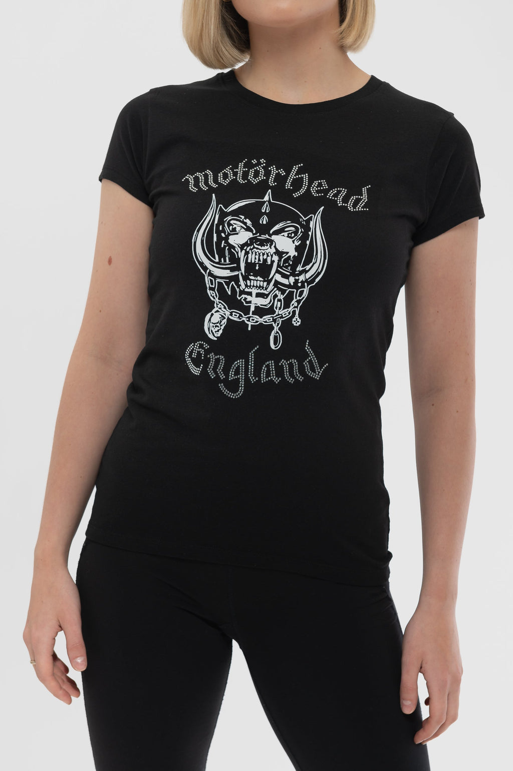 Motorhead England Diamante Skinny T Shirt product image 2