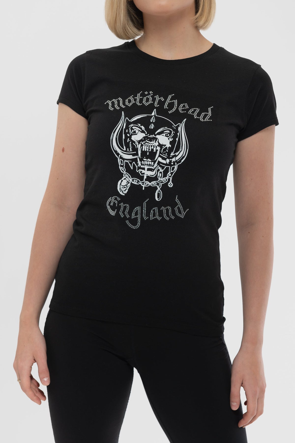 Motorhead England Diamante Skinny T Shirt product image 2