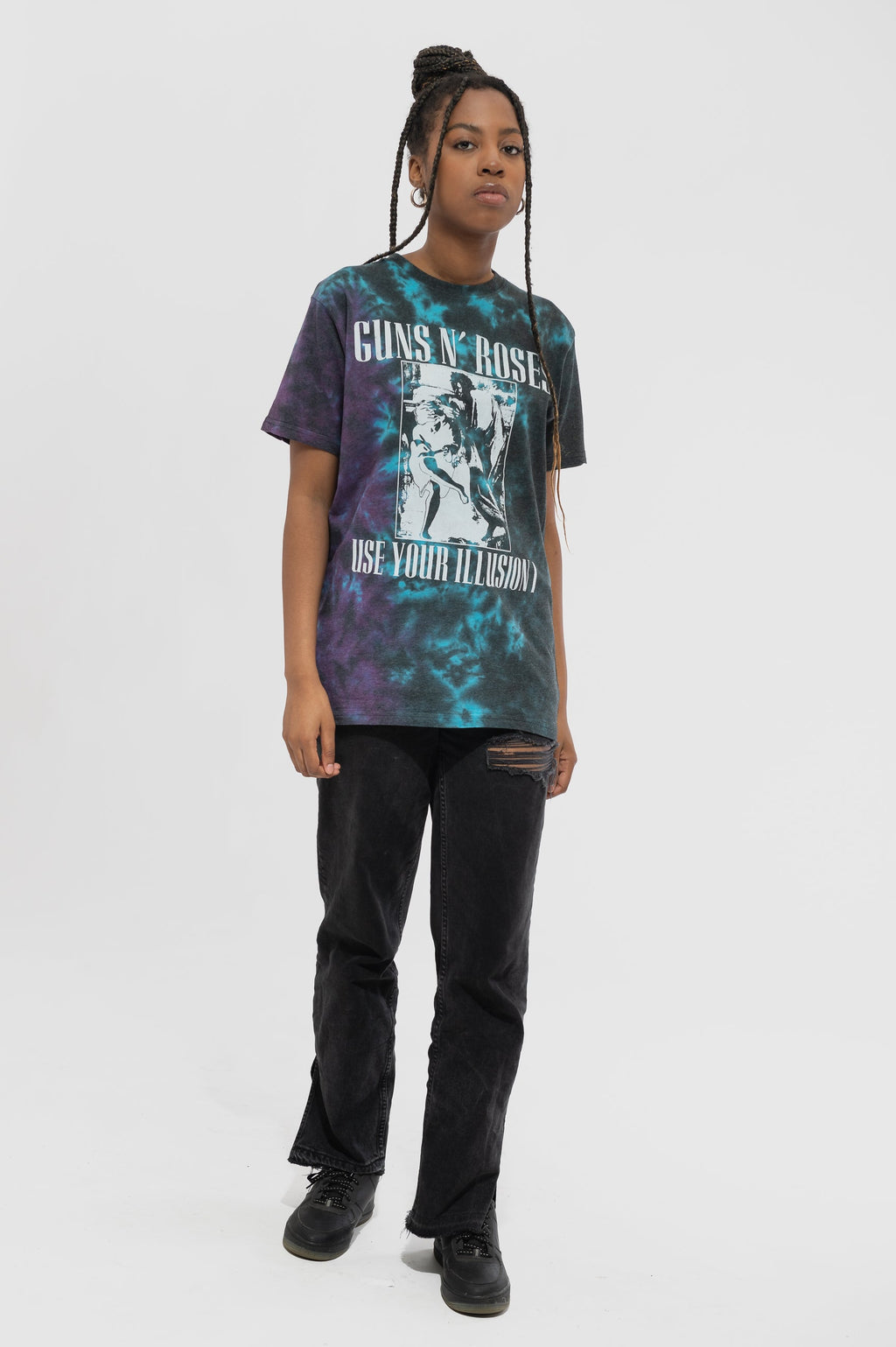 Guns N' Roses Use Your Illusion Monochrome Dip Dye Wash T product image 2
