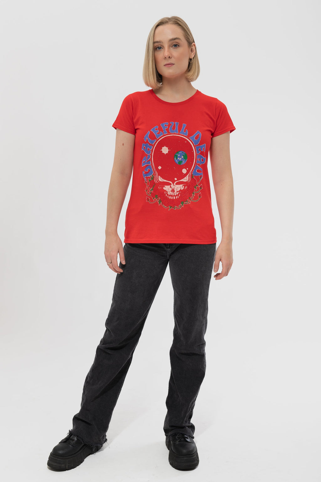 Grateful Dead Space Your Face Skinny T Shirt product image 2