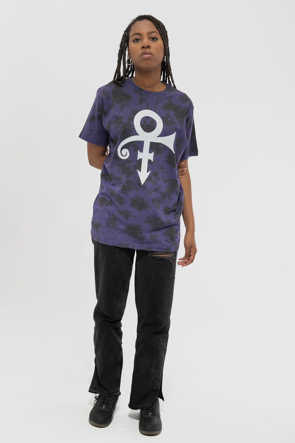 Prince White Symbol Dip Dye T Shirt product image 2