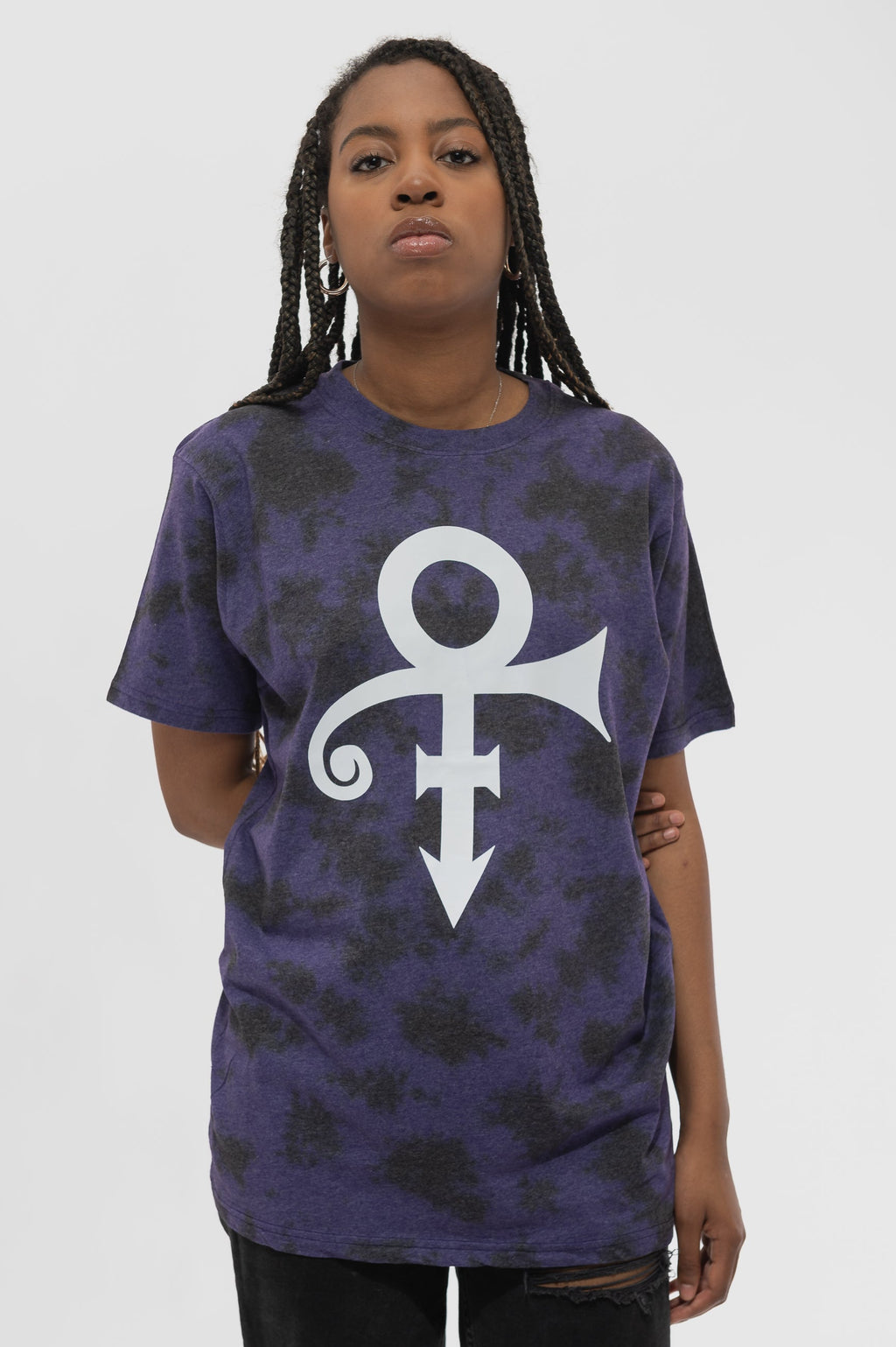 Prince White Symbol Dip Dye T Shirt product image 1