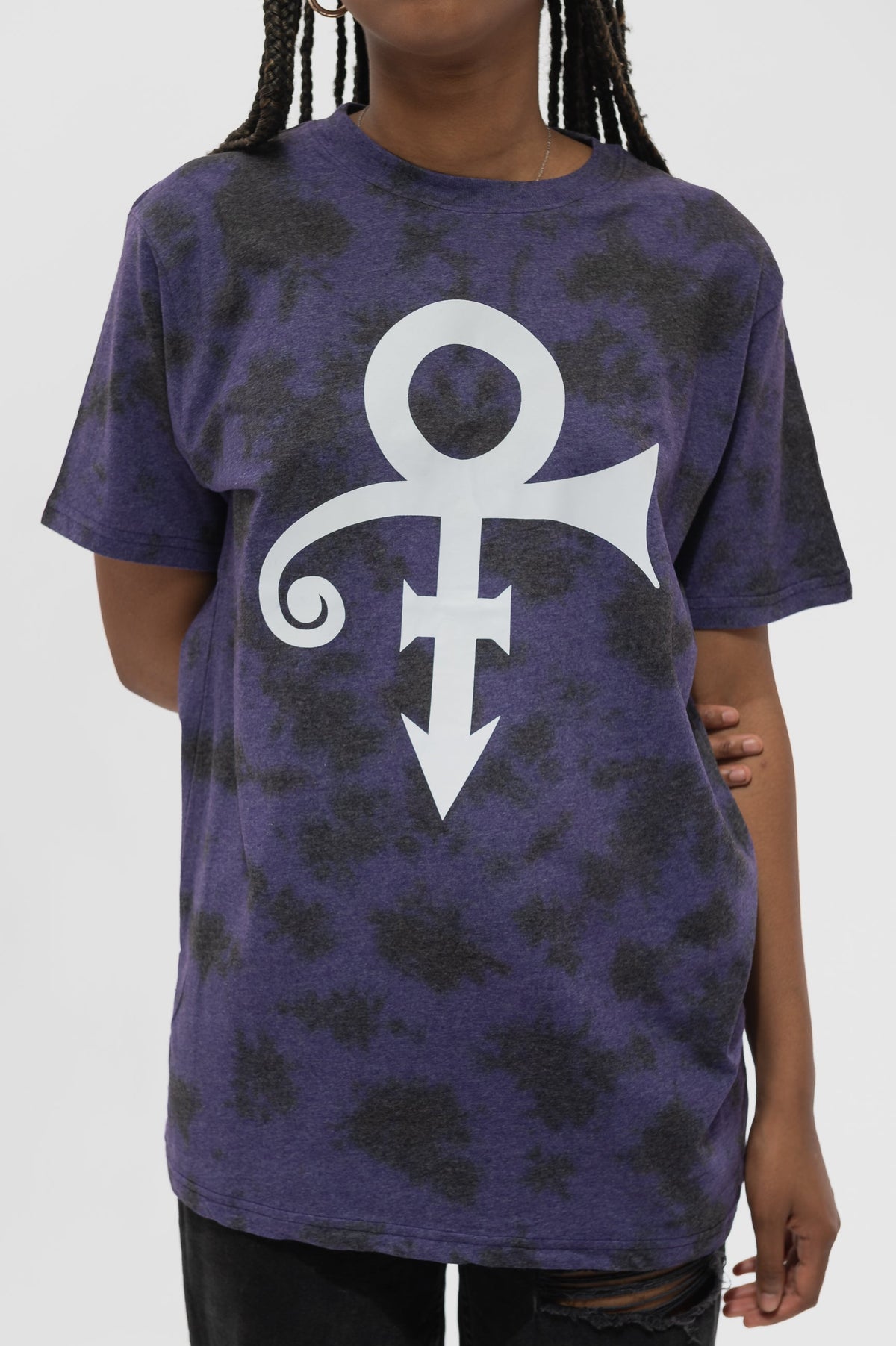 Prince White Symbol Dip Dye T Shirt product image 3