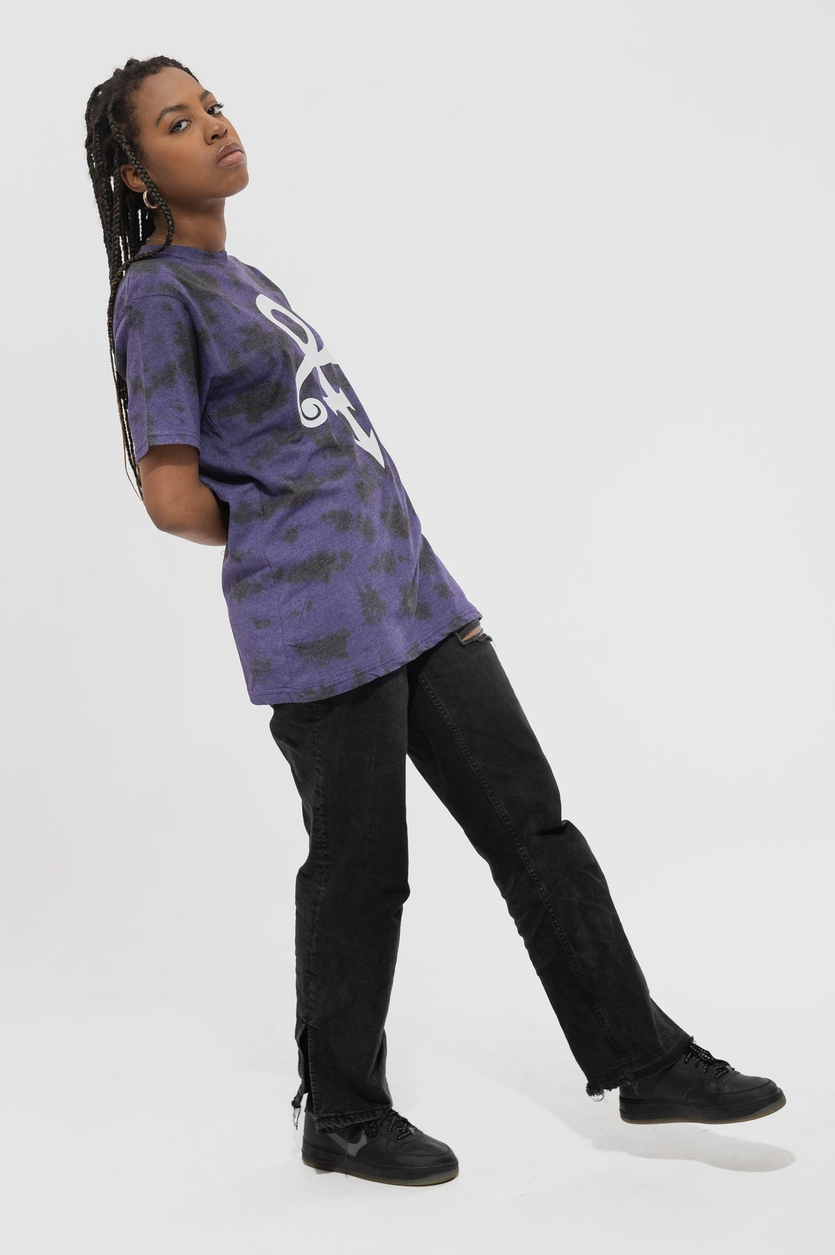 Prince White Symbol Dip Dye T Shirt product image 5