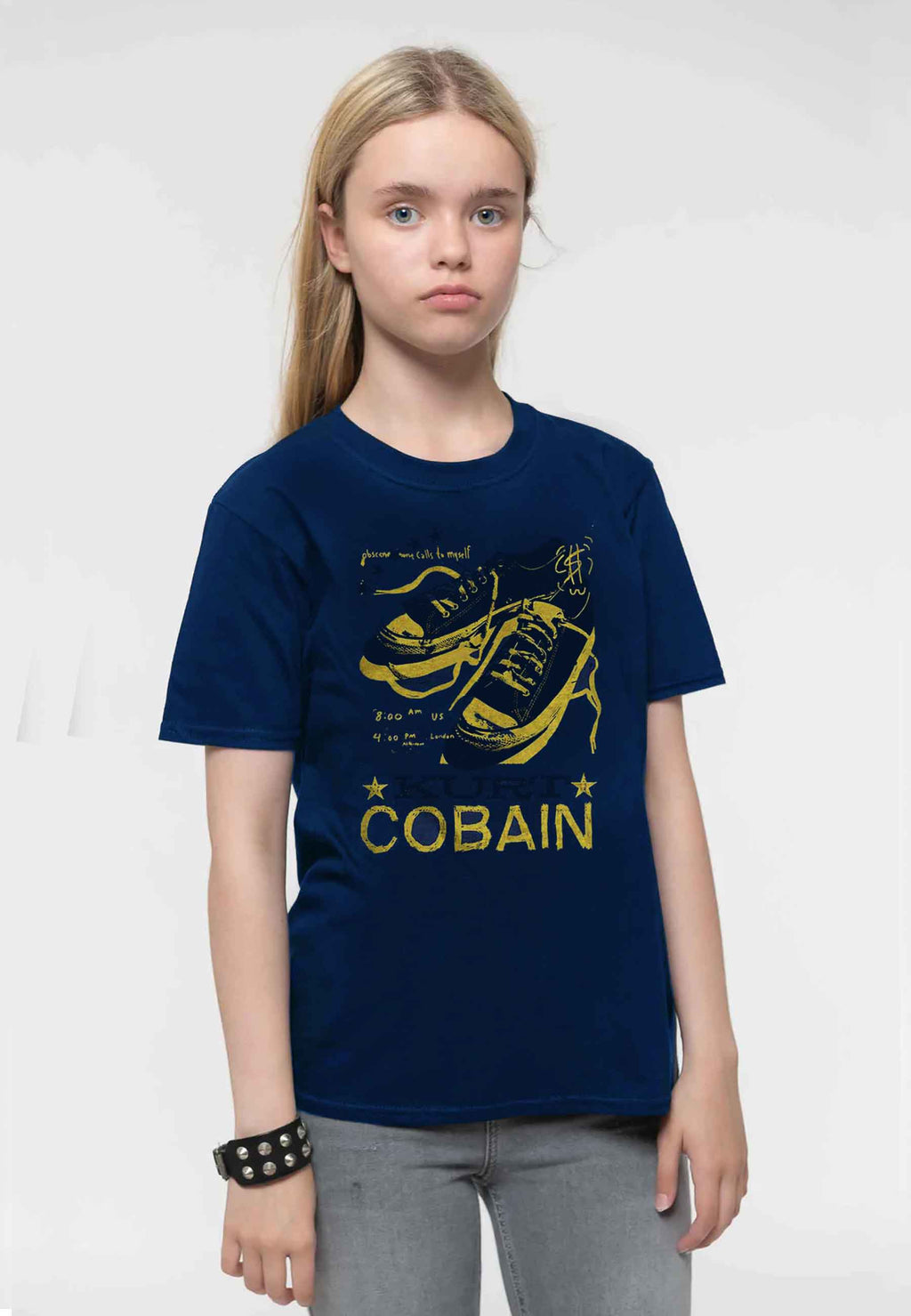 Kurt Cobain Kids Laces T Shirt product image 1