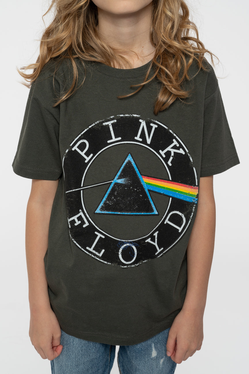 Pink Floyd Kids Circle Band Logo Charcoal Tee product image 3