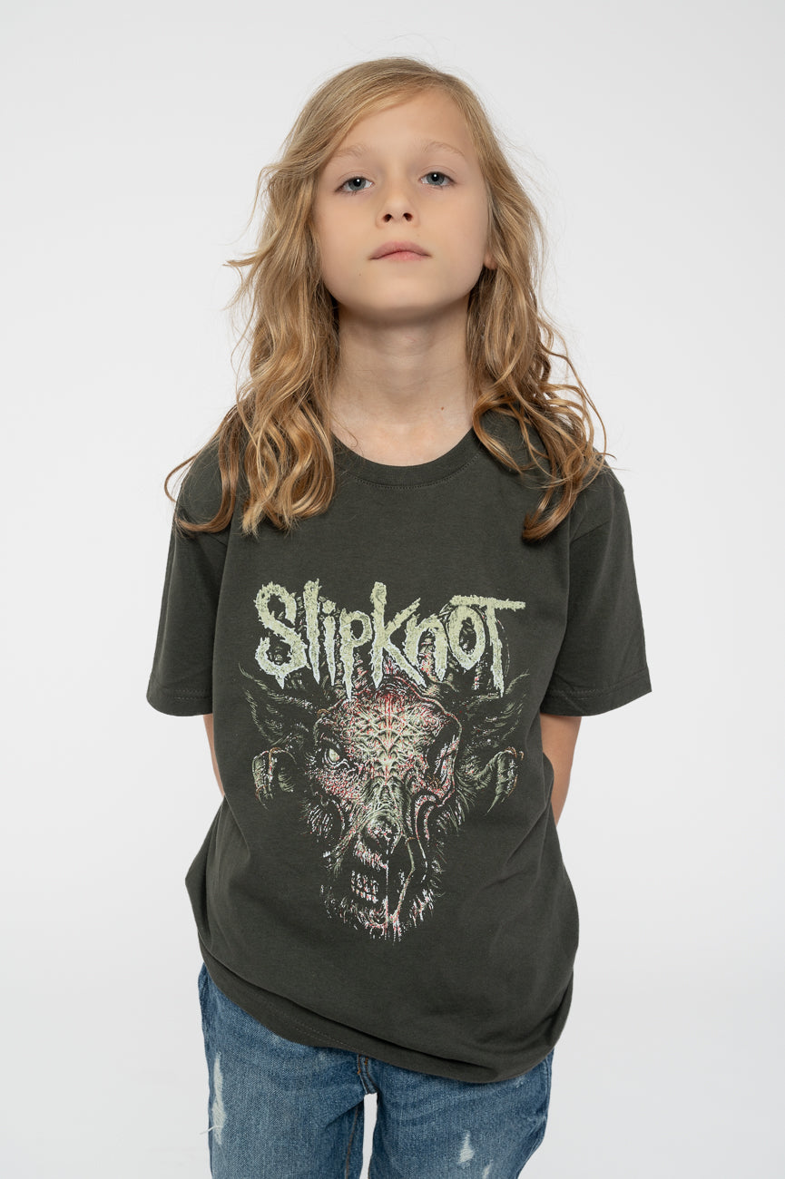 Slipknot Kids Infected Goat Charcoal T Shirt product image 1