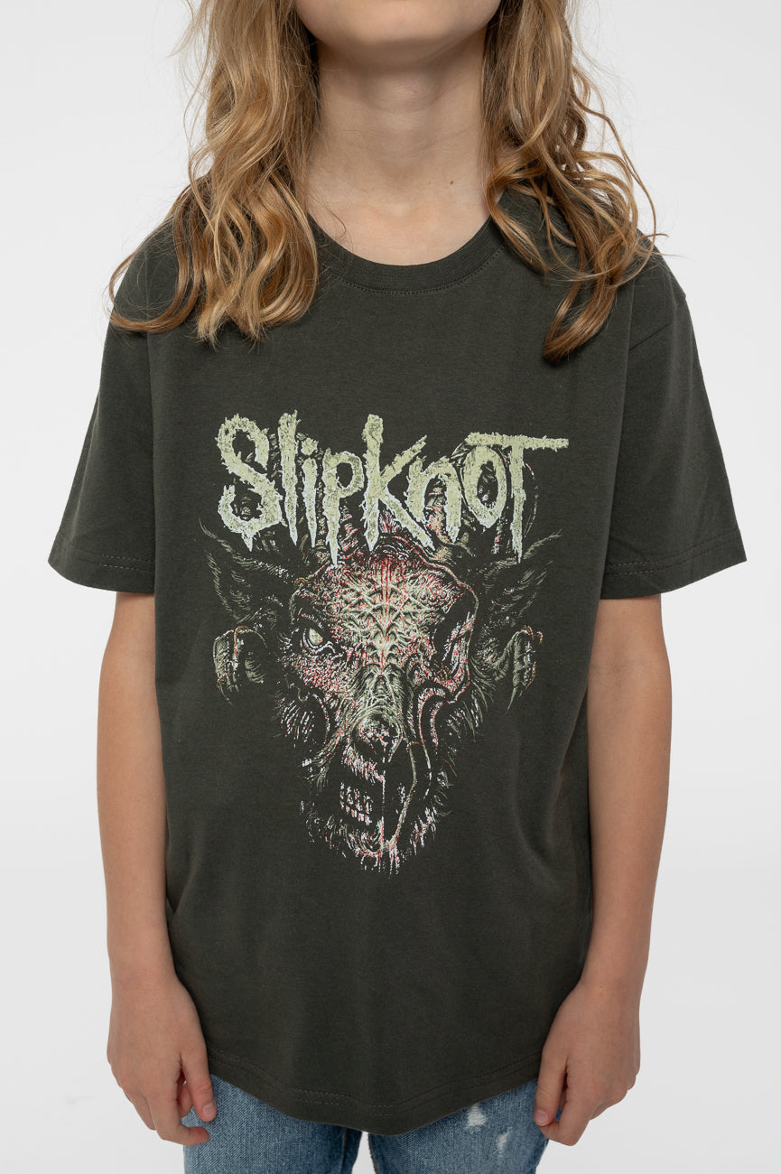 Slipknot Kids Infected Goat Charcoal T Shirt product image 3