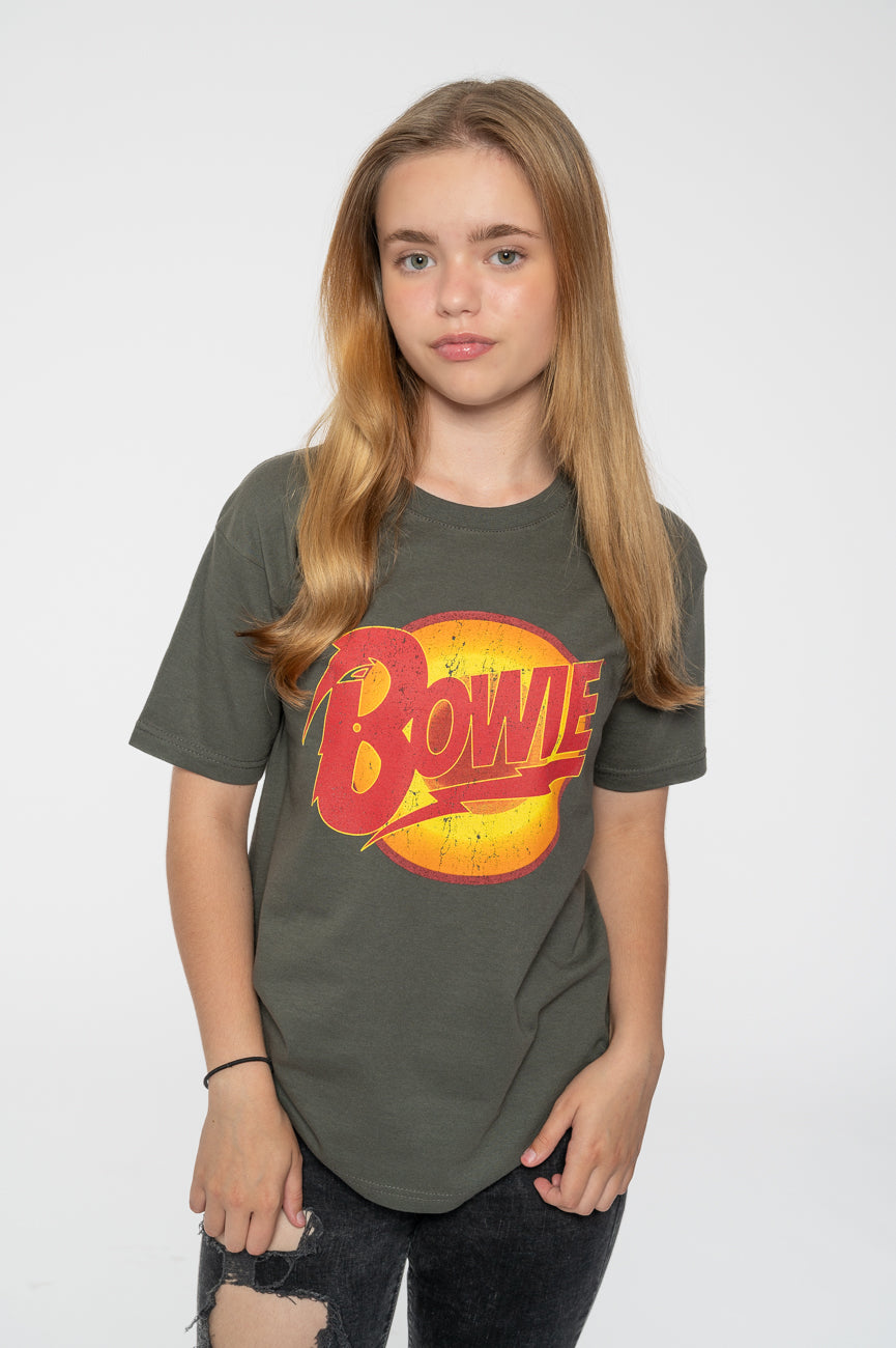 David Bowie Kids Diamond Dogs Charcoal T Shirt product image 1