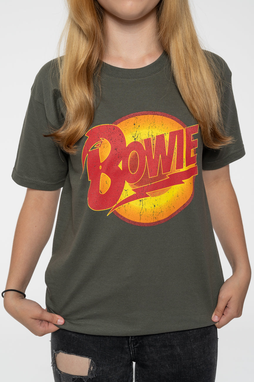 David Bowie Kids Diamond Dogs Charcoal T Shirt product image 3