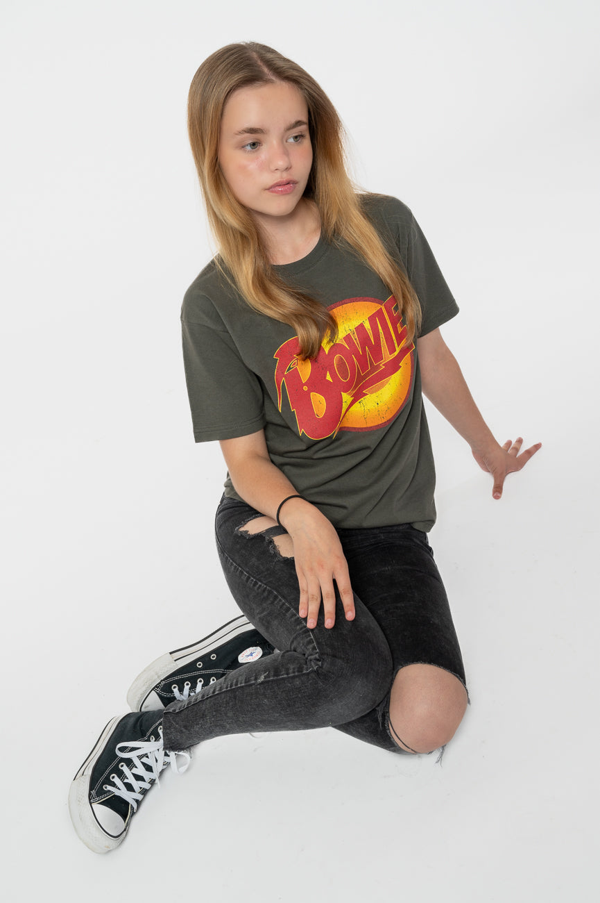 David Bowie Kids Diamond Dogs Charcoal T Shirt product image 5