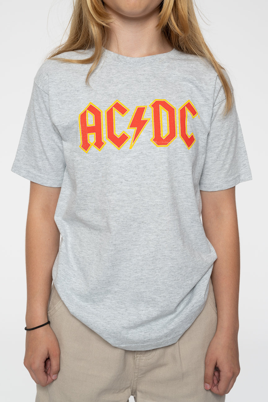 AC/DC Kids Classic Band Logo Heather T Shirt product image 3