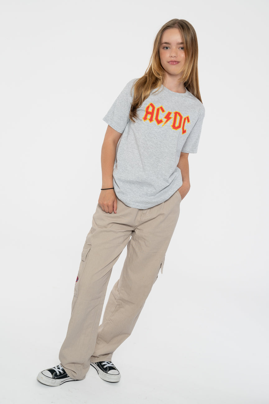 AC/DC Kids Classic Band Logo Heather T Shirt product image 5
