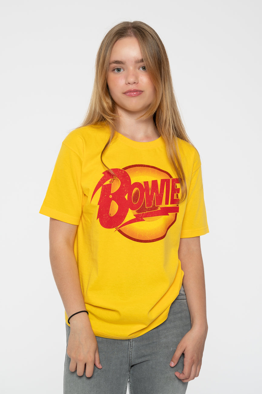 David Bowie Kids Diamond Dogs Yellow T Shirt product image 1