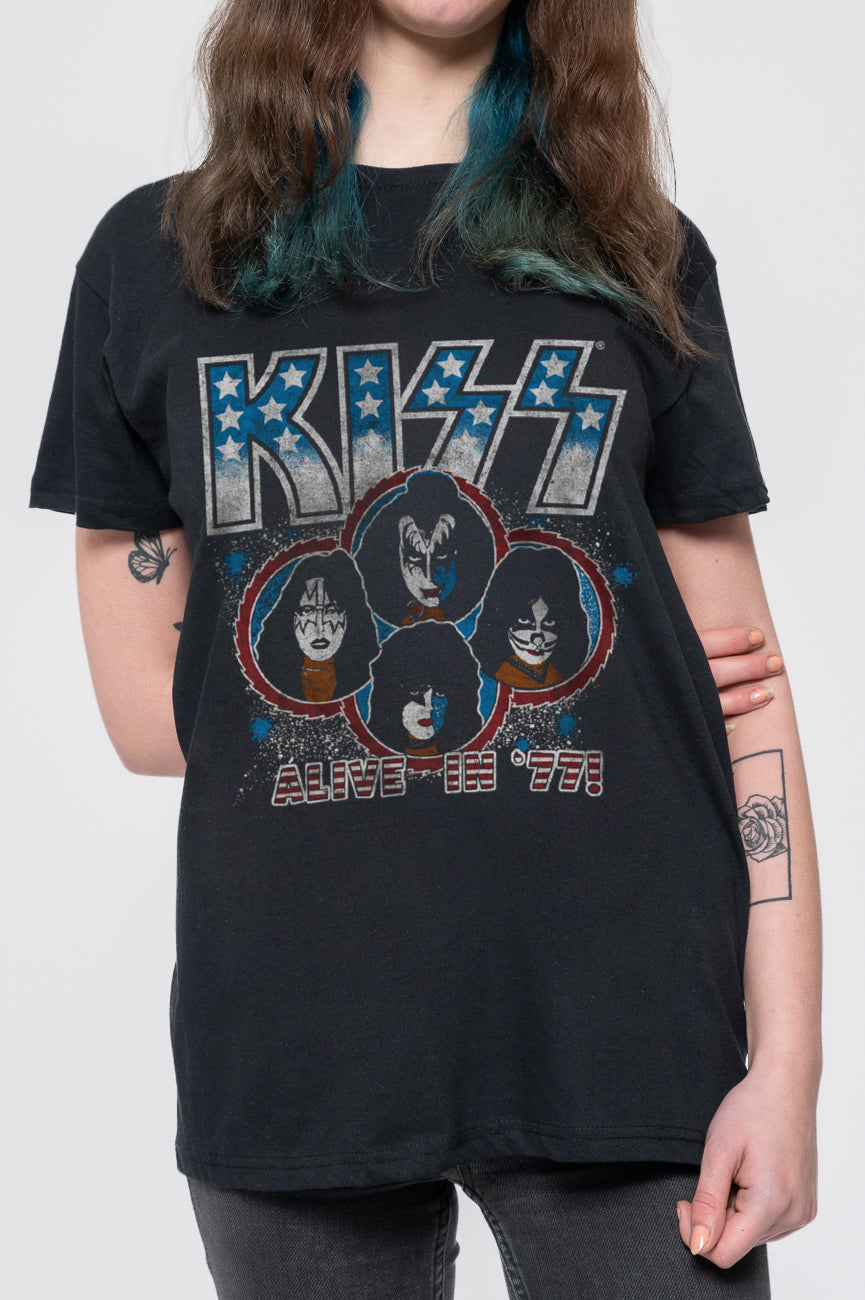 Kiss Alive In '77 T Shirt product image 3