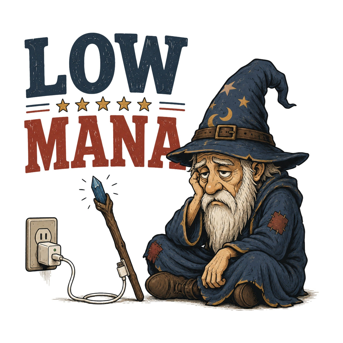 Low Mana Tired Wizard Needs Recharge product image 3